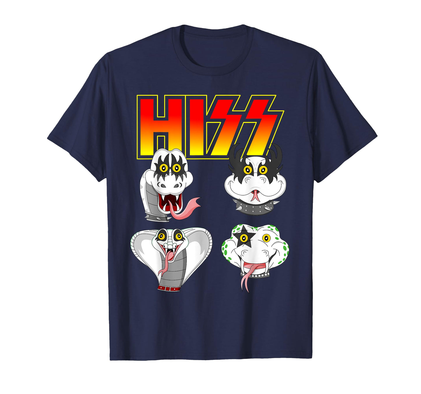 Hiss Funny Snake Lover Rock And Roll Band Gift Idea T-Shirt