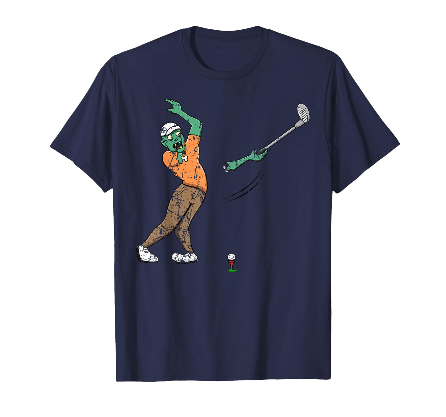 Zombie Golf Player Golfing Halloween Horror Scary Creepy T-Shirt