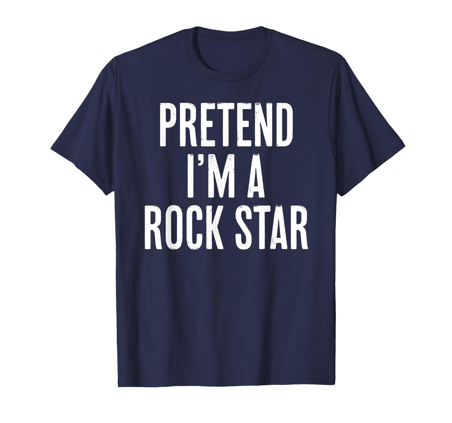 Simple Easy Pretend I'm a Rock Star Halloween Costume T-Shirt
