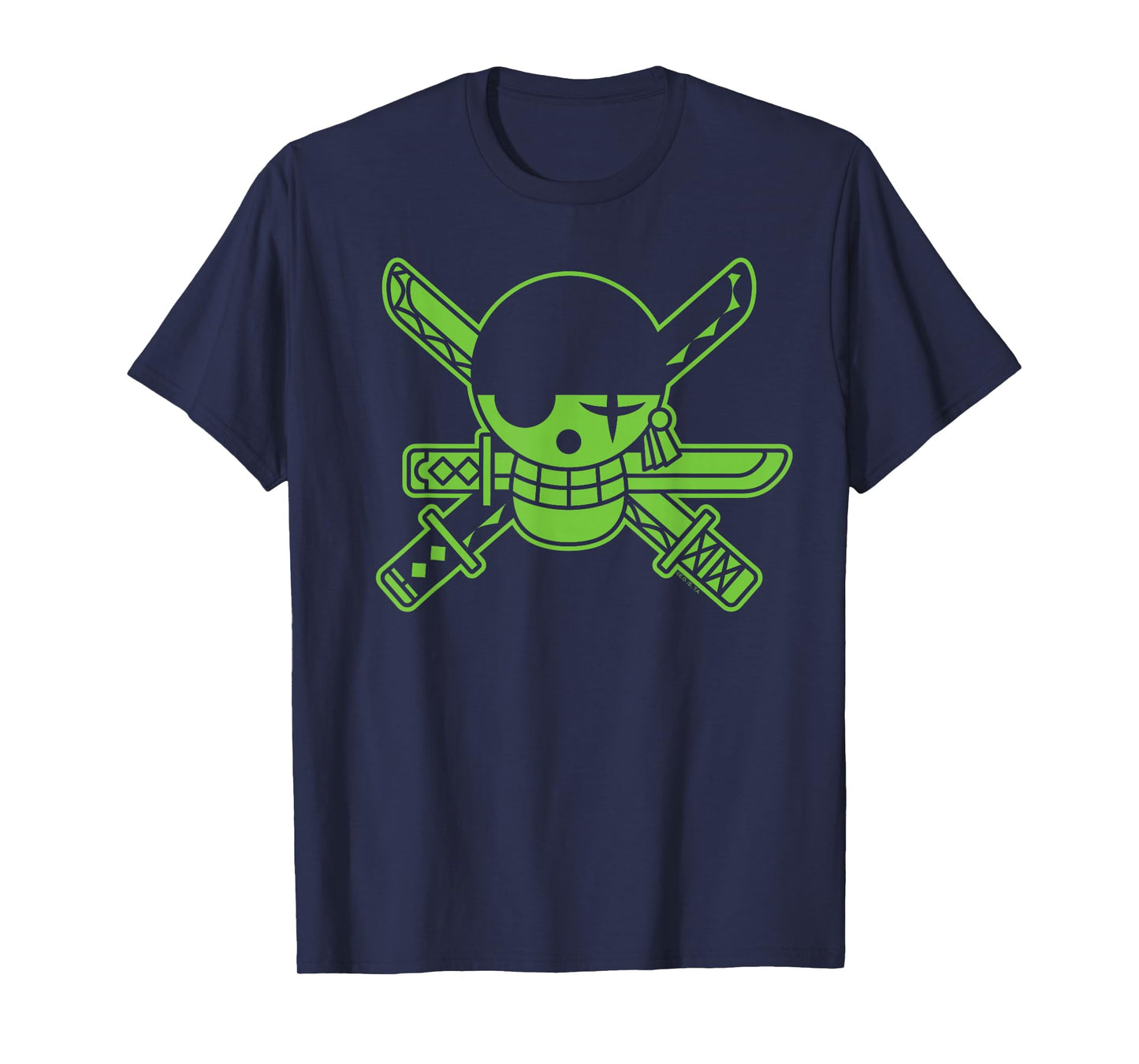 One Piece Anime Green Roronoa Zoro Jolly Roger T-Shirt