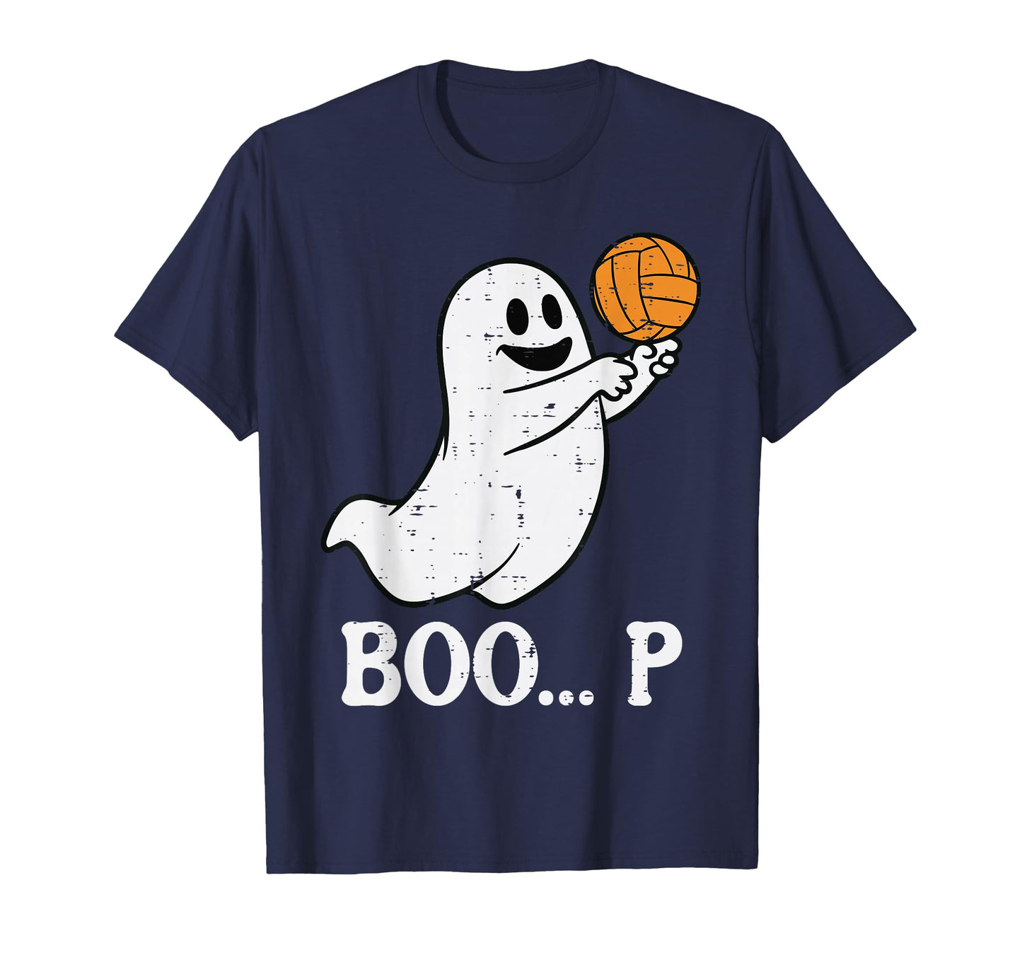 Halloween Ghost Volleyball Boo Costume Sports Women Men Kids T-Shirt