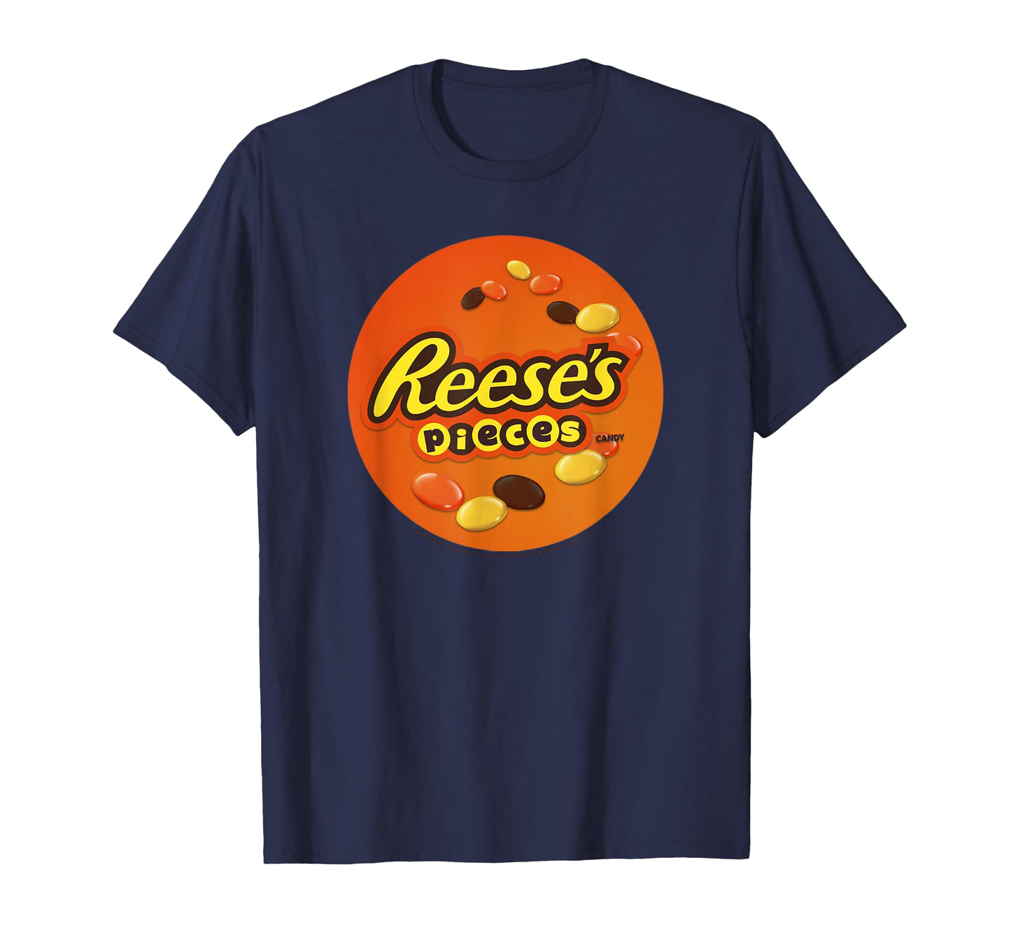 Reese's Pieces Candy Chocolate Circular Logo T-Shirt