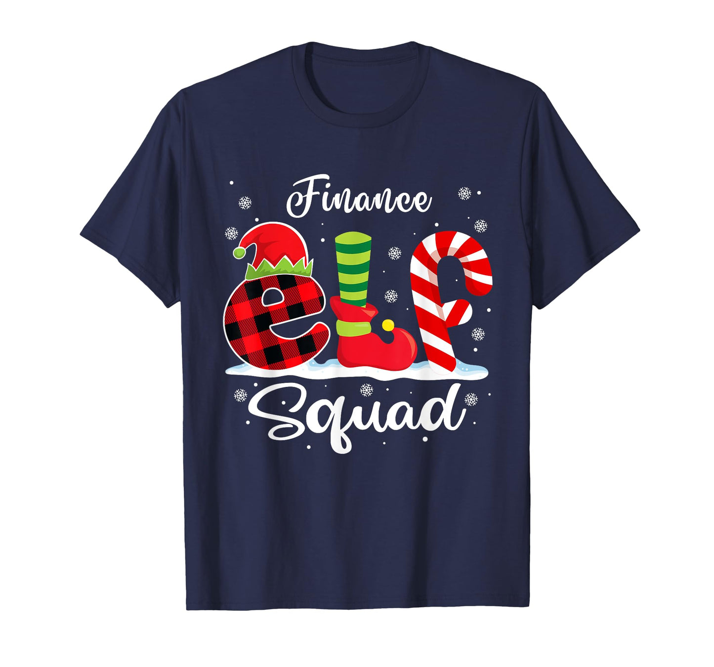 Finance Elf Squad Christmas Finance Analyst Matching T-Shirt