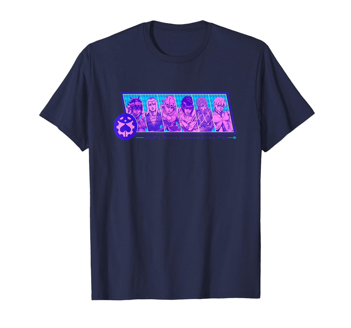 JoJo's Bizarre Adventure Group Crest Badge Anime T-Shirt