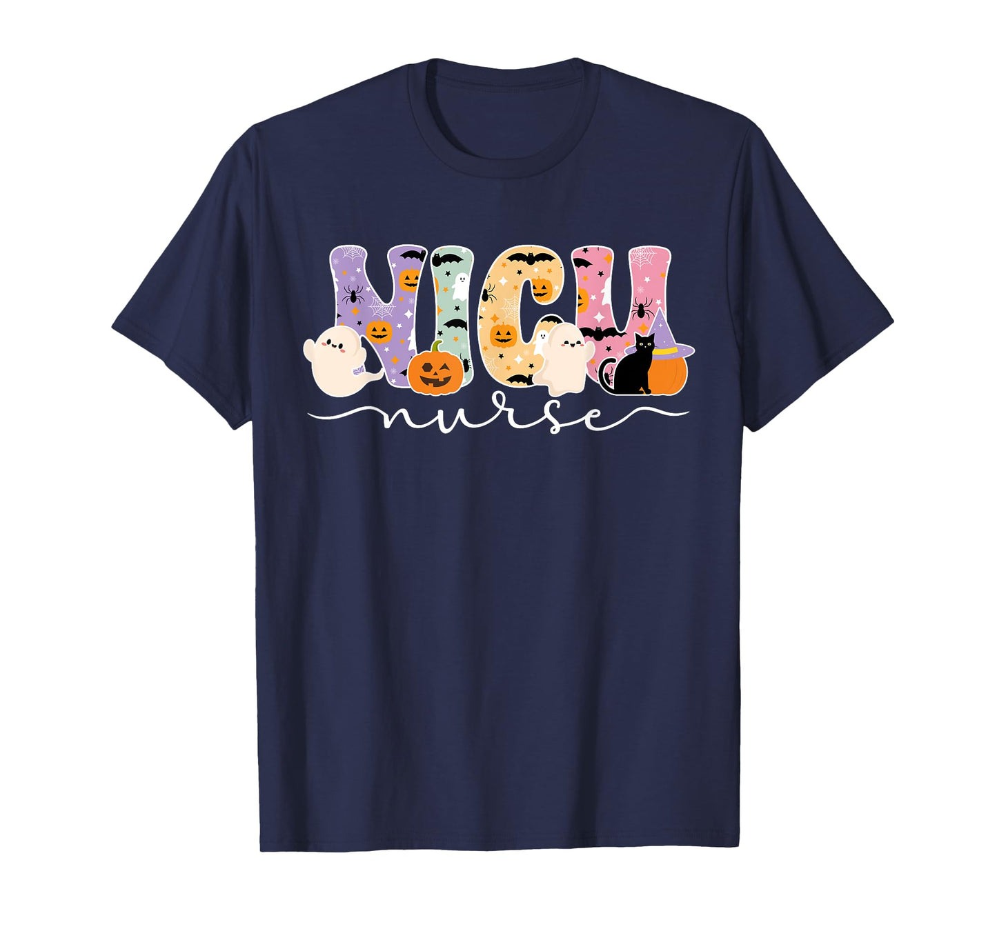 Spooky NICU Nurse Halloween NICU Nursing T-Shirt