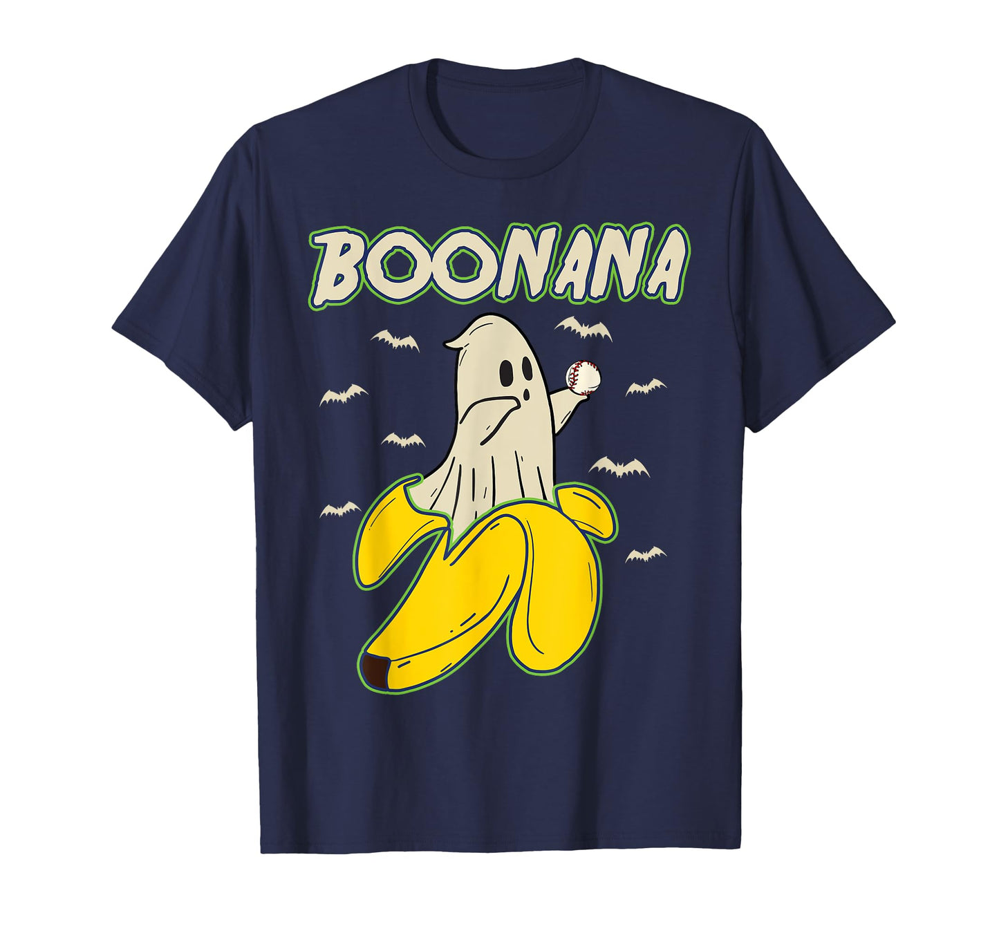 Funny Boonana Ghost Halloween Bananas Lovers Men Women Kids T-Shirt