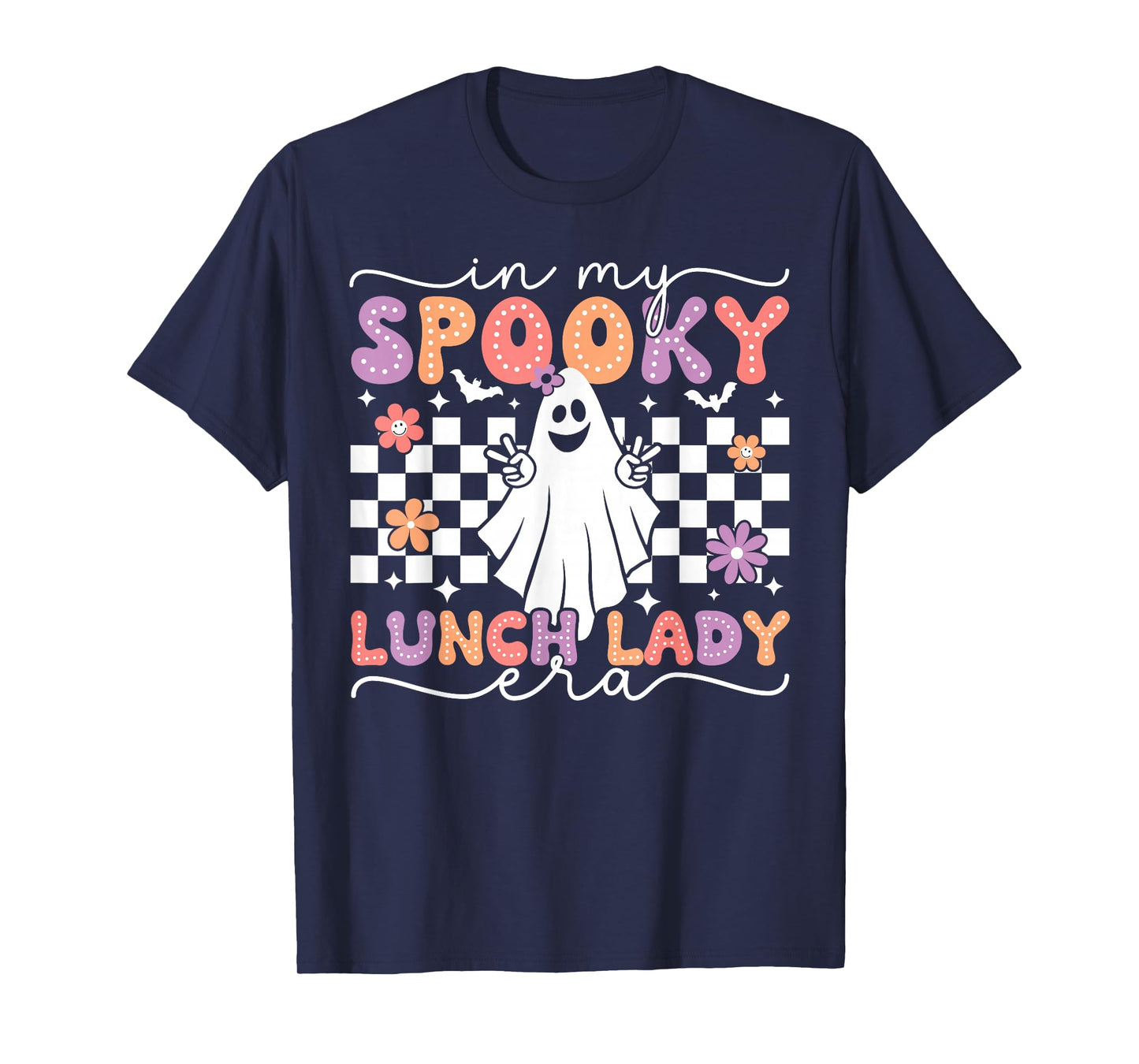 In My Spooky Lunch Lady Era Retro Spooky Ghost Halloween T-Shirt