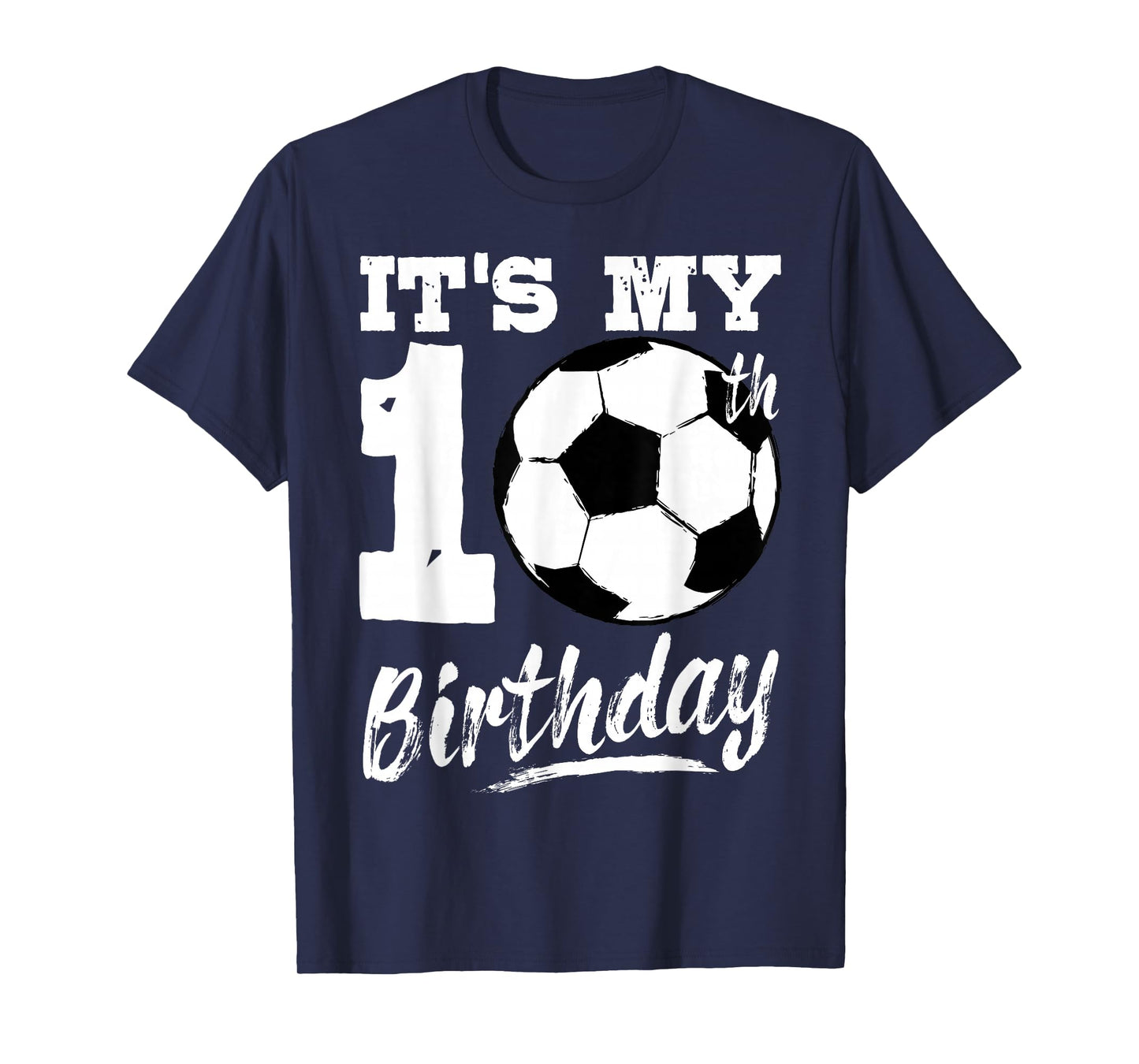 It's My 10th Birthday Soccer Player 10 Bday Party Team T-Shirt