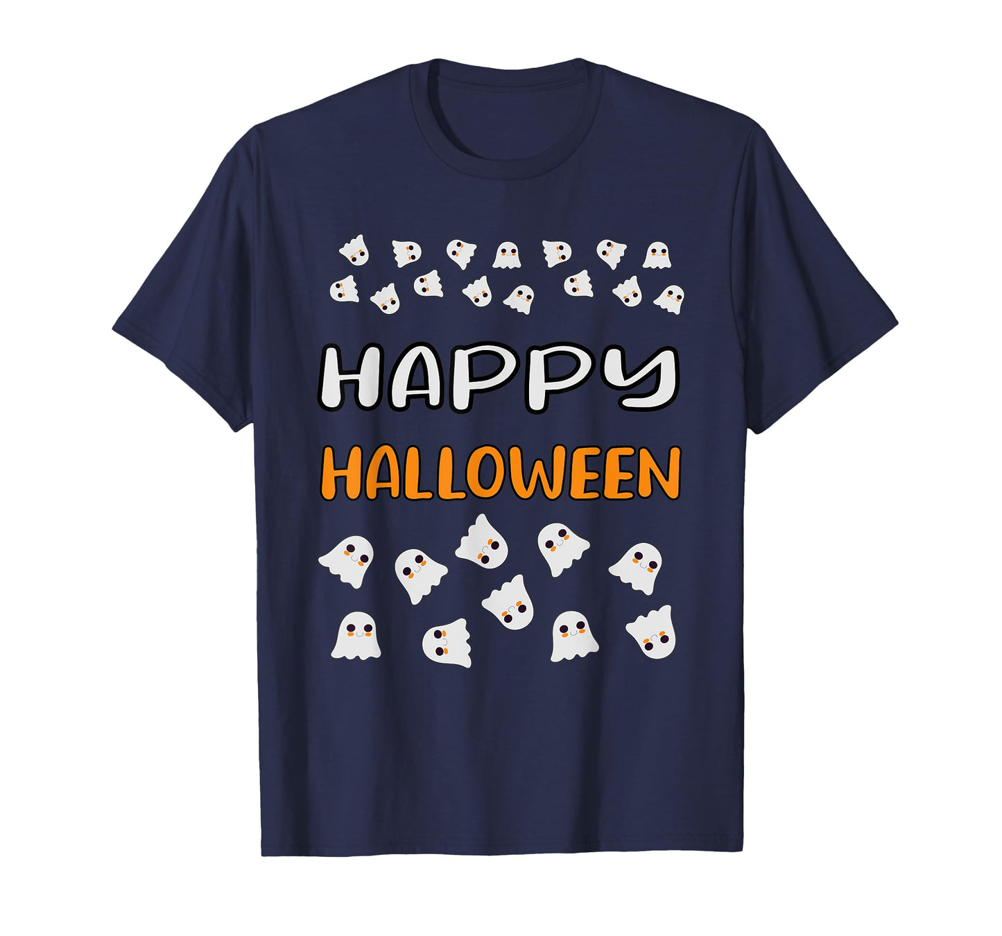 Happy Halloween Funny Halloween Ghost Cute for Women T-Shirt