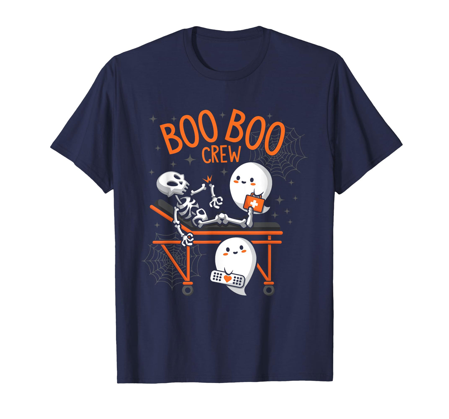Boo Boo Crew Ghost Doctor Paramedic EMT Nurse Halloween T-Shirt