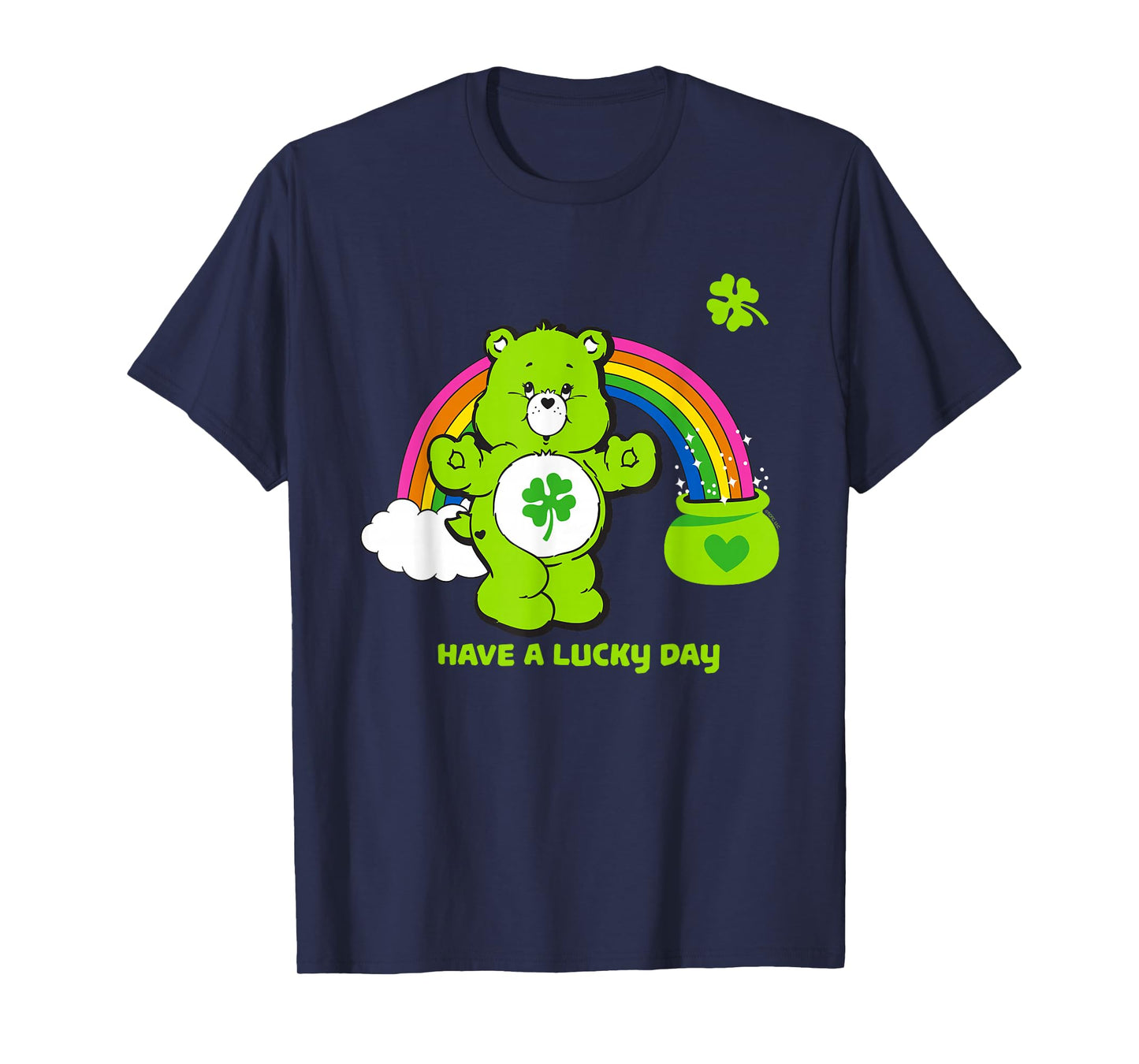 Care Bears Have a Lucky Day St. Patrick's Rainbow Cartoon T-Shirt