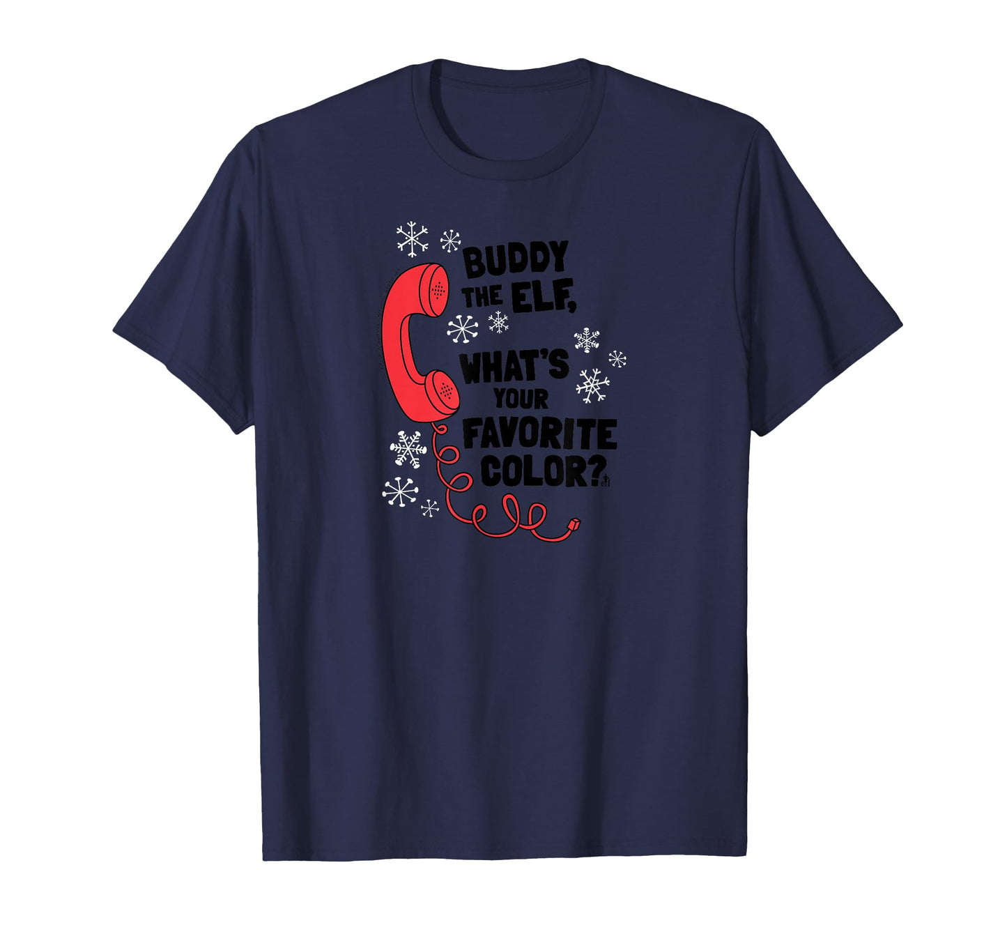 Elf What's Your Favorite Color? Phone Funny Christmas T-Shirt