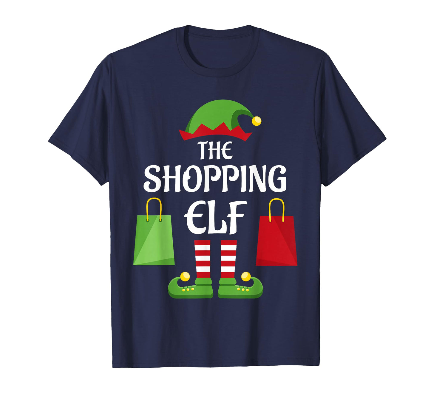 Shopping Elf Family Matching Group Christmas Shopper T-Shirt