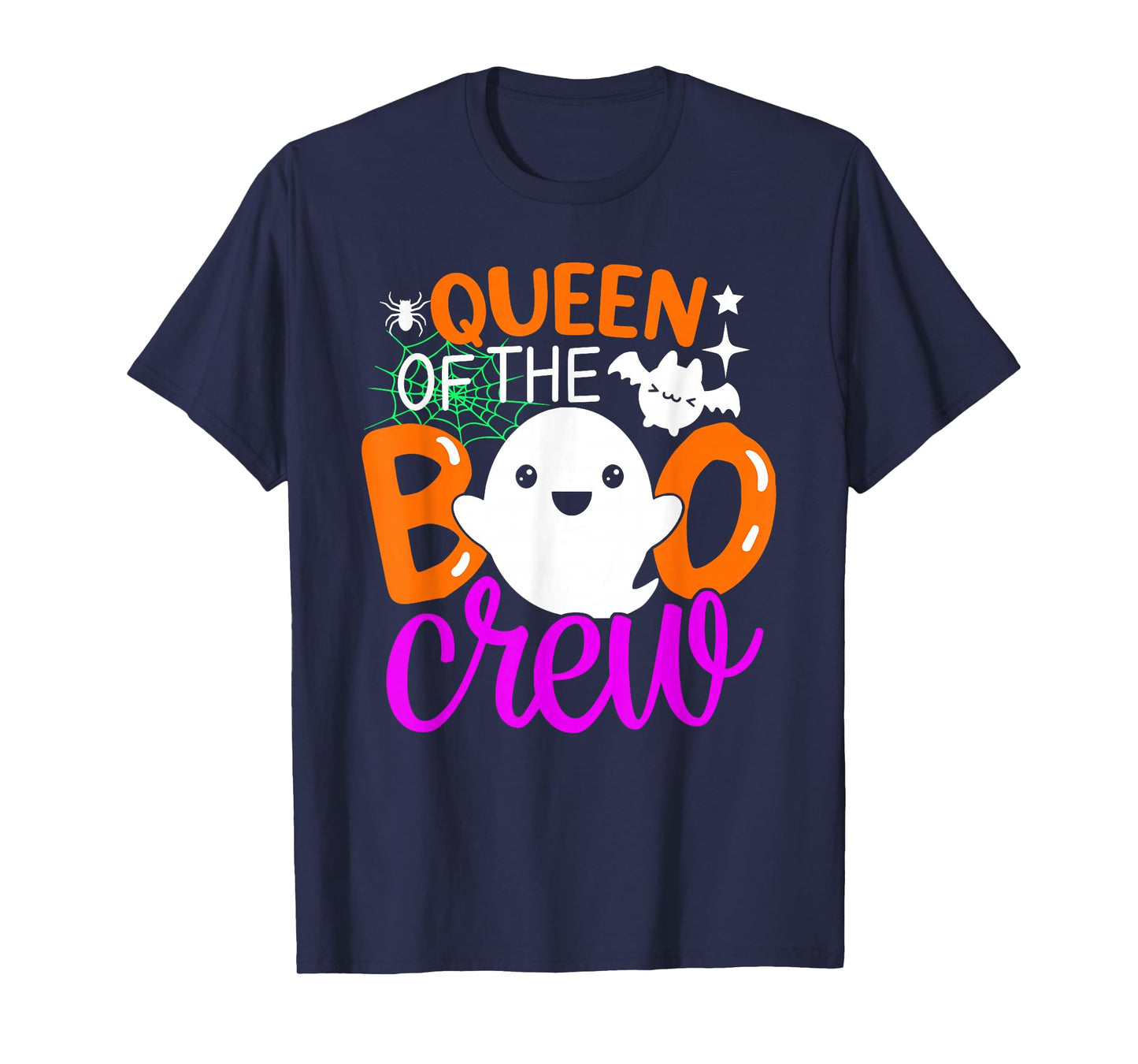 Queen Of The Boo Crew Funny Halloween Family Matching T-Shirt