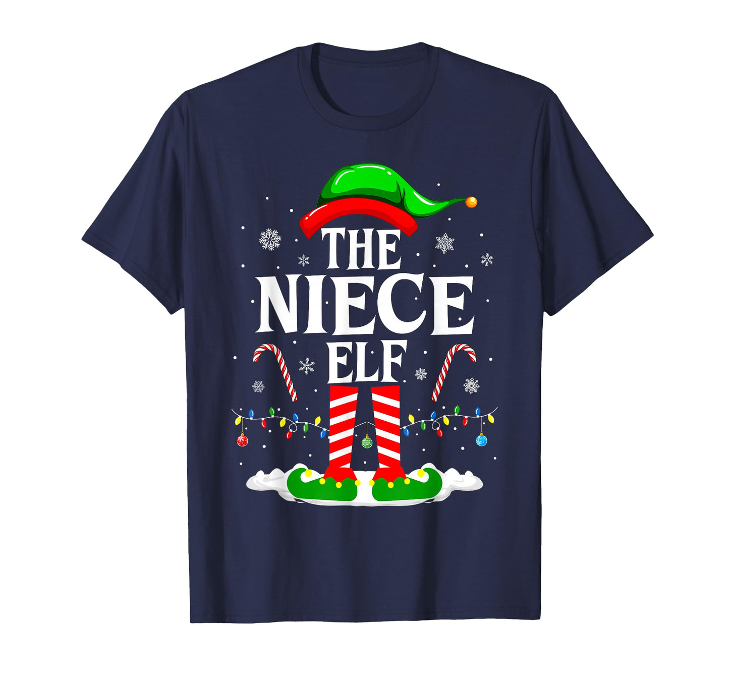 The Niece Elf Funny Xmas Elf Matching Family Christmas T-Shirt