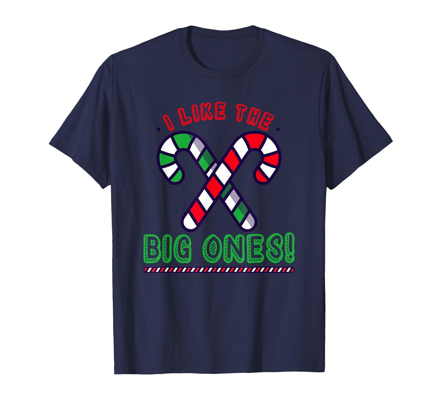 Inappropriate Candy Cane Adult Humor Naughty Women Christmas T-Shirt