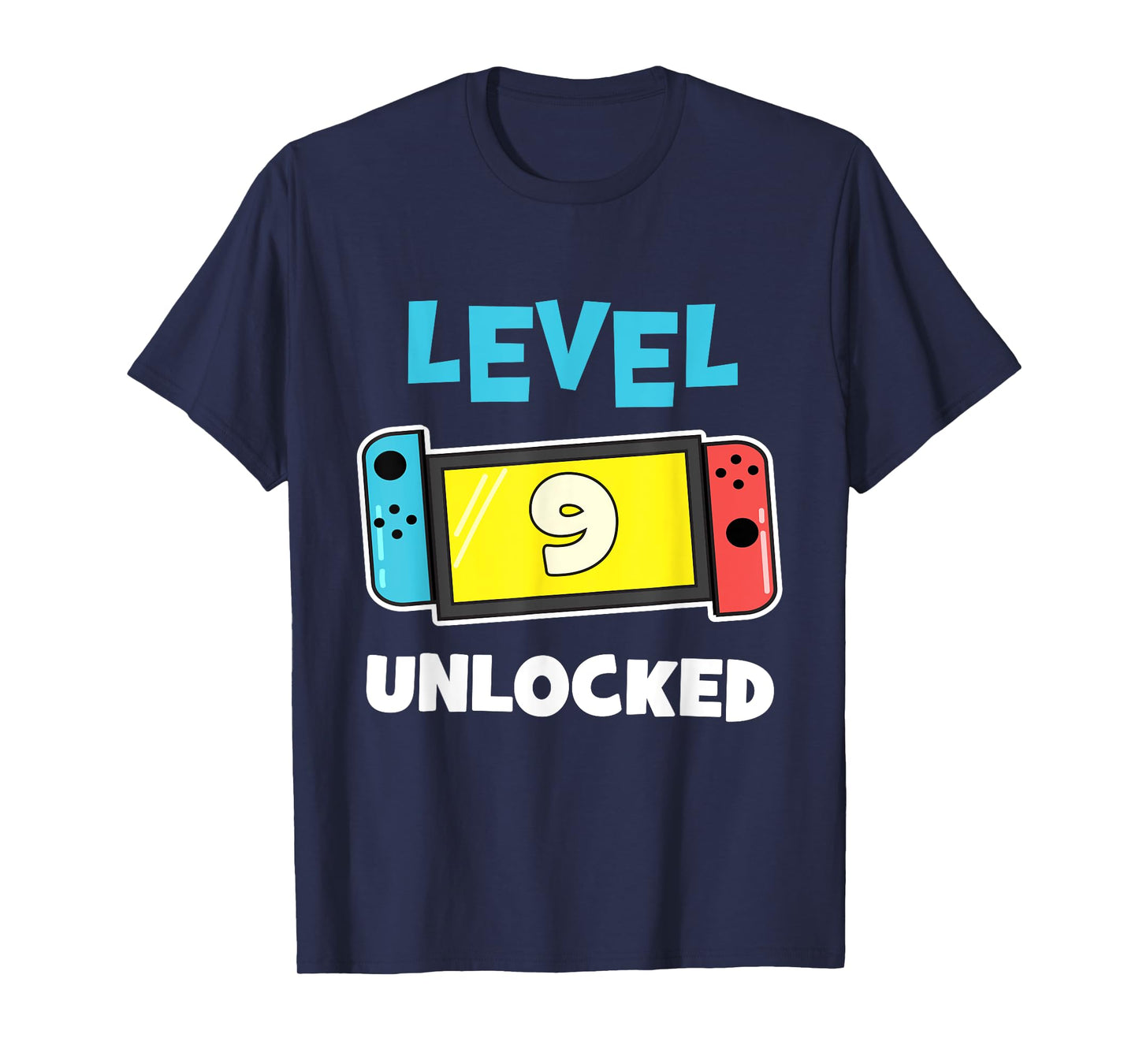 Level 9 unlocked Gamer 9th Birthday Gift Video Game lovers T-Shirt