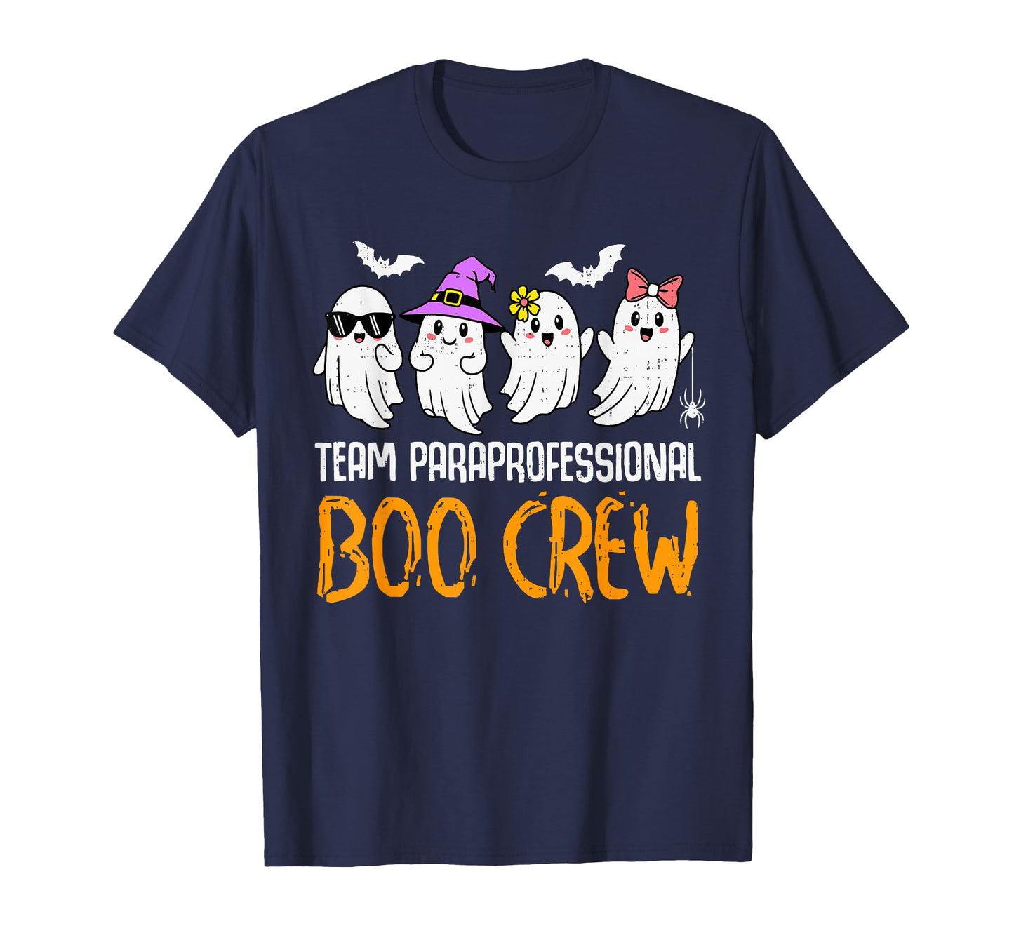 Team Paraprofessional Boo Crew Ghost Halloween para Costume T-Shirt