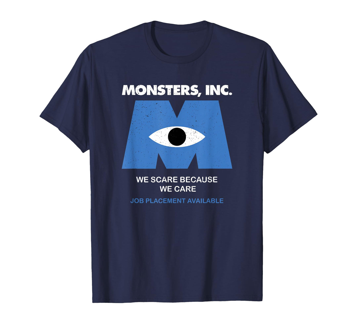 Disney Pixar Monsters, Inc. We Scare Because We Care Retro T-Shirt