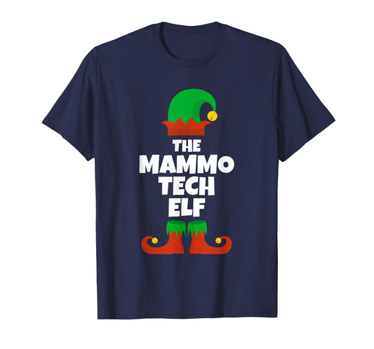 I'm The Mammo Tech Elf Family Pajama Christmas Mammography T-Shirt