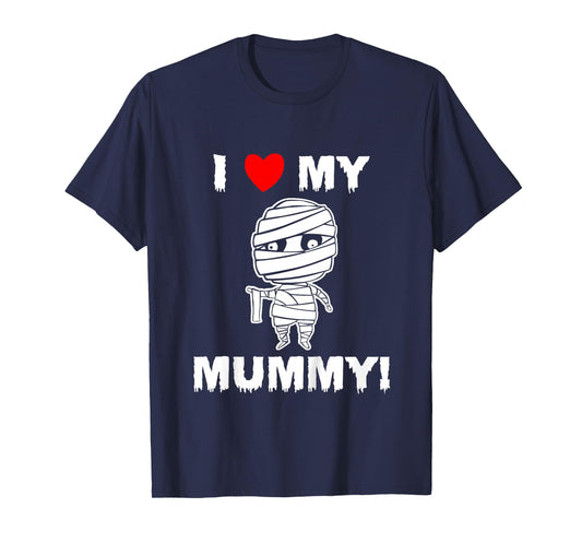 Kids Cute I Love My Mummy Funny Halloween T-Shirt