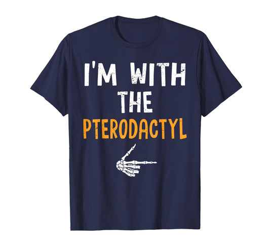 I'm with The Pterodactyl Costume Halloween Matching Couple T-Shirt
