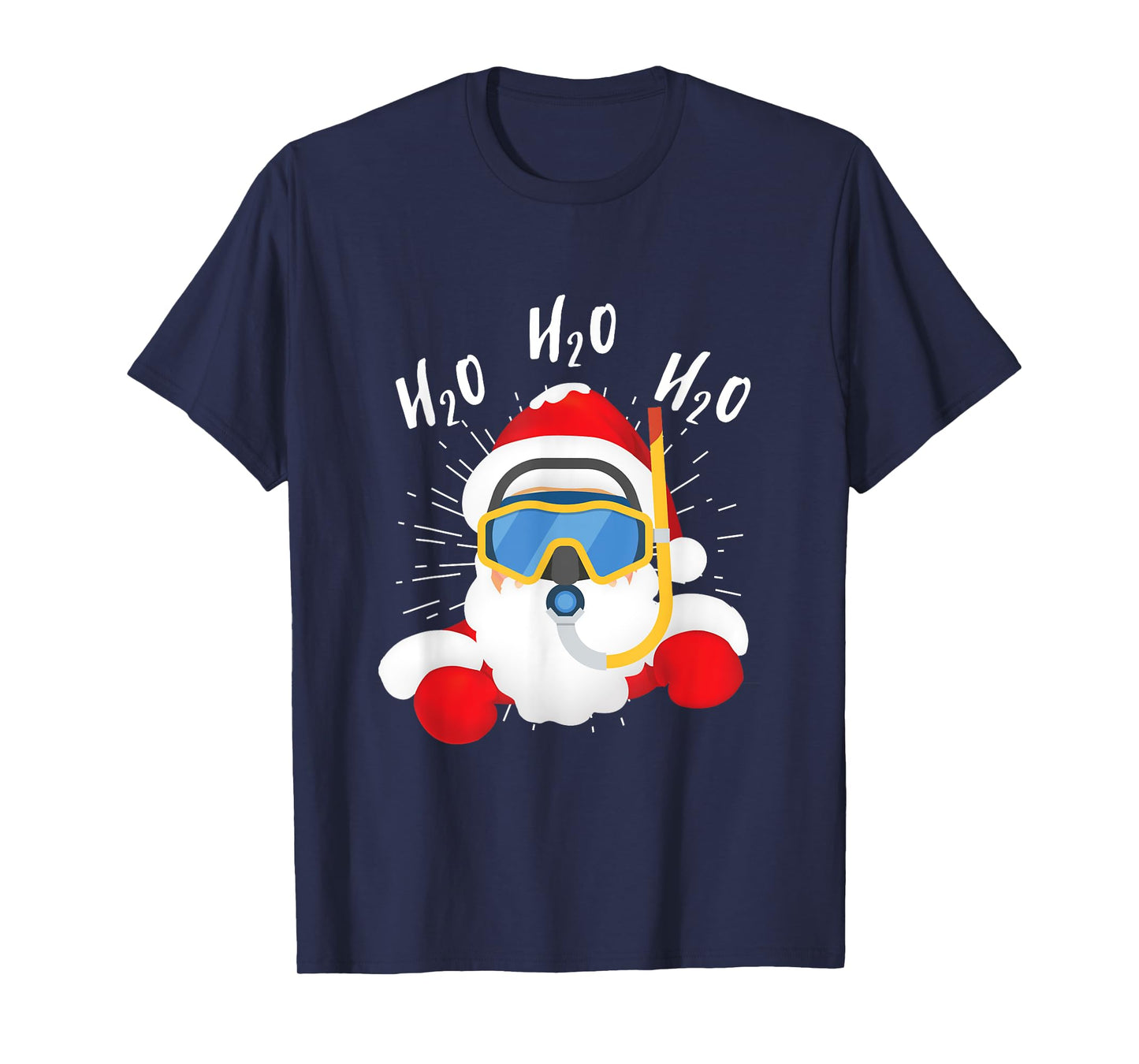 H2o Santa Claus Snorkeling Diving Chistmas Season T-Shirt