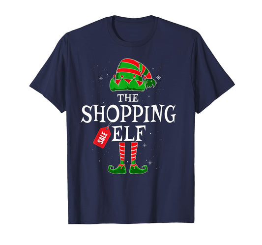 Shopping Elf Group Matching Family Christmas Holiday Funny T-Shirt