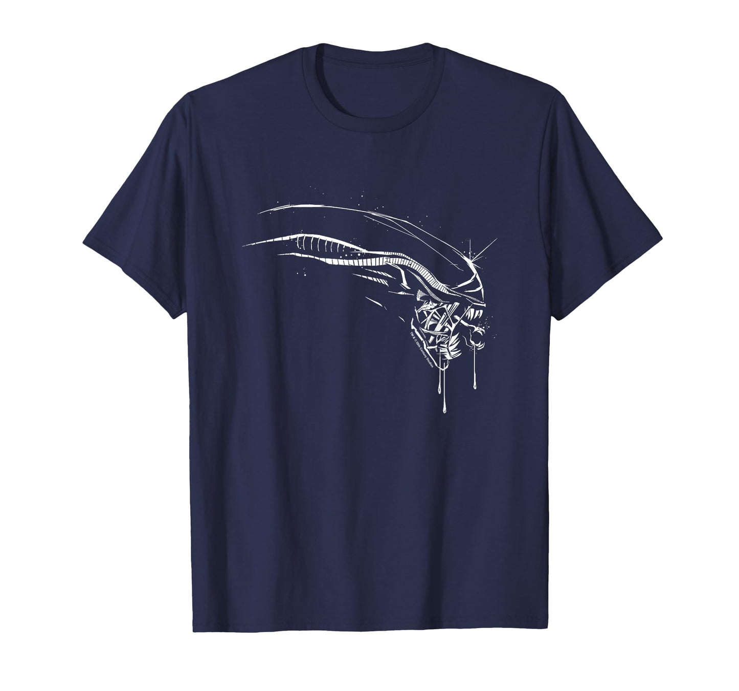 Alien: Romulus Xenomorph Distressed Drip Profile T-Shirt