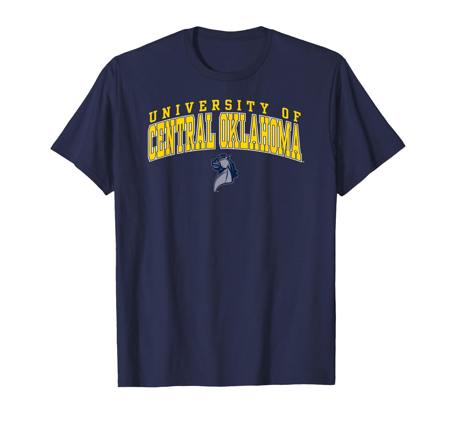 Central Oklahoma Bronchos Arch Over Blue Officially Licensed T-Shirt