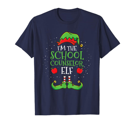 Im The School Counselor Elf Christmas T-Shirt