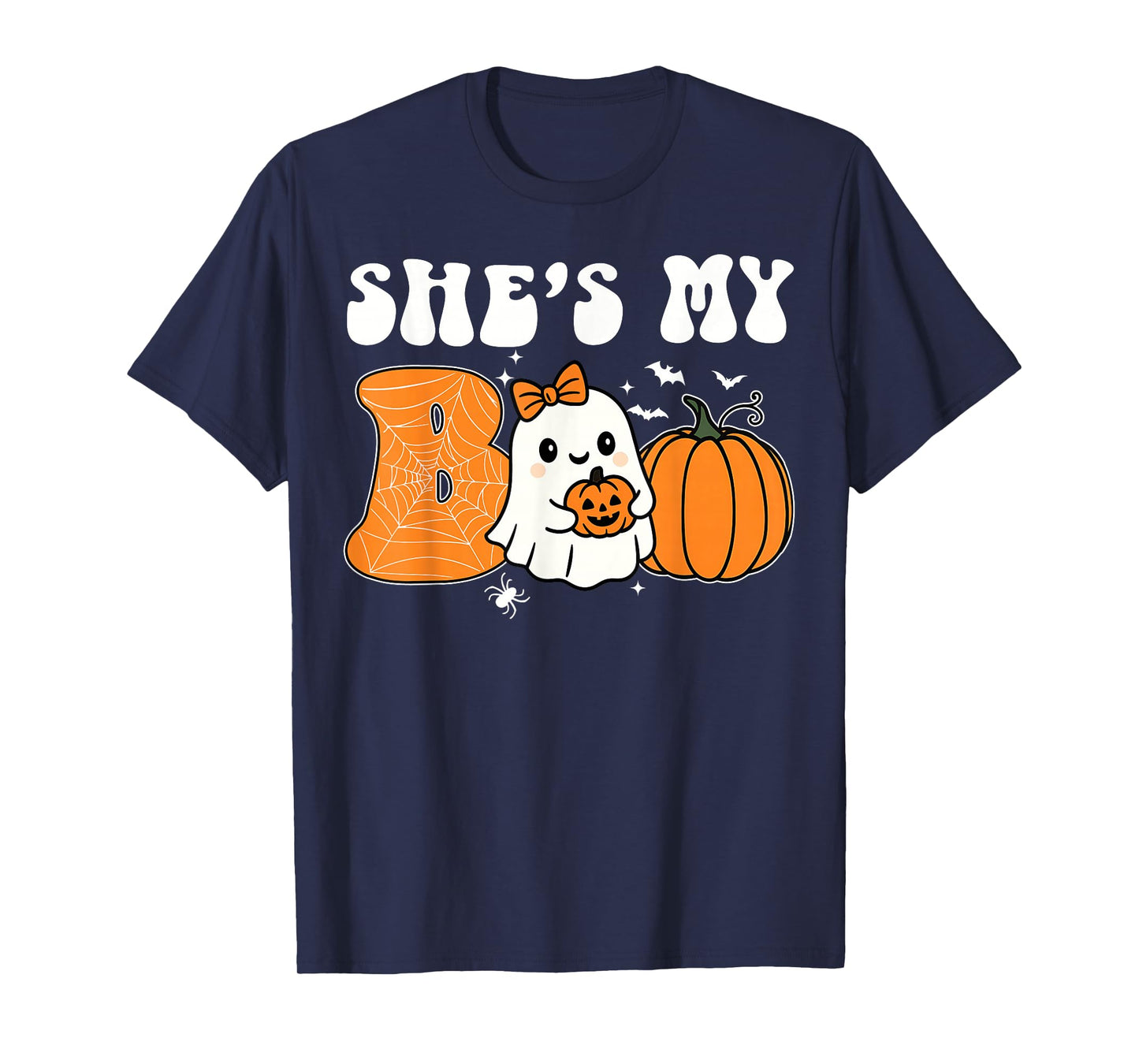 She's My Boo Funny Matching Halloween Couples He's My Boo T-Shirt