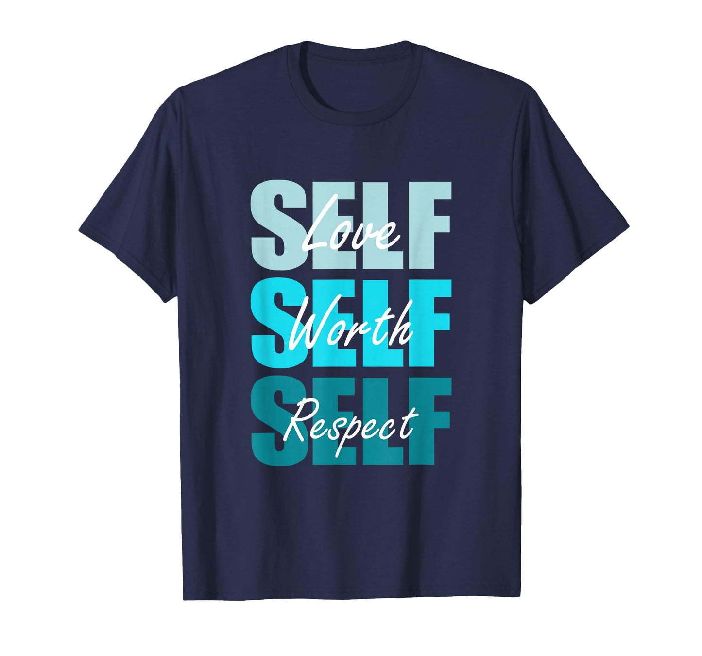 Turquoise Self-ish X 3 Turquoise Color Graphic T-Shirt