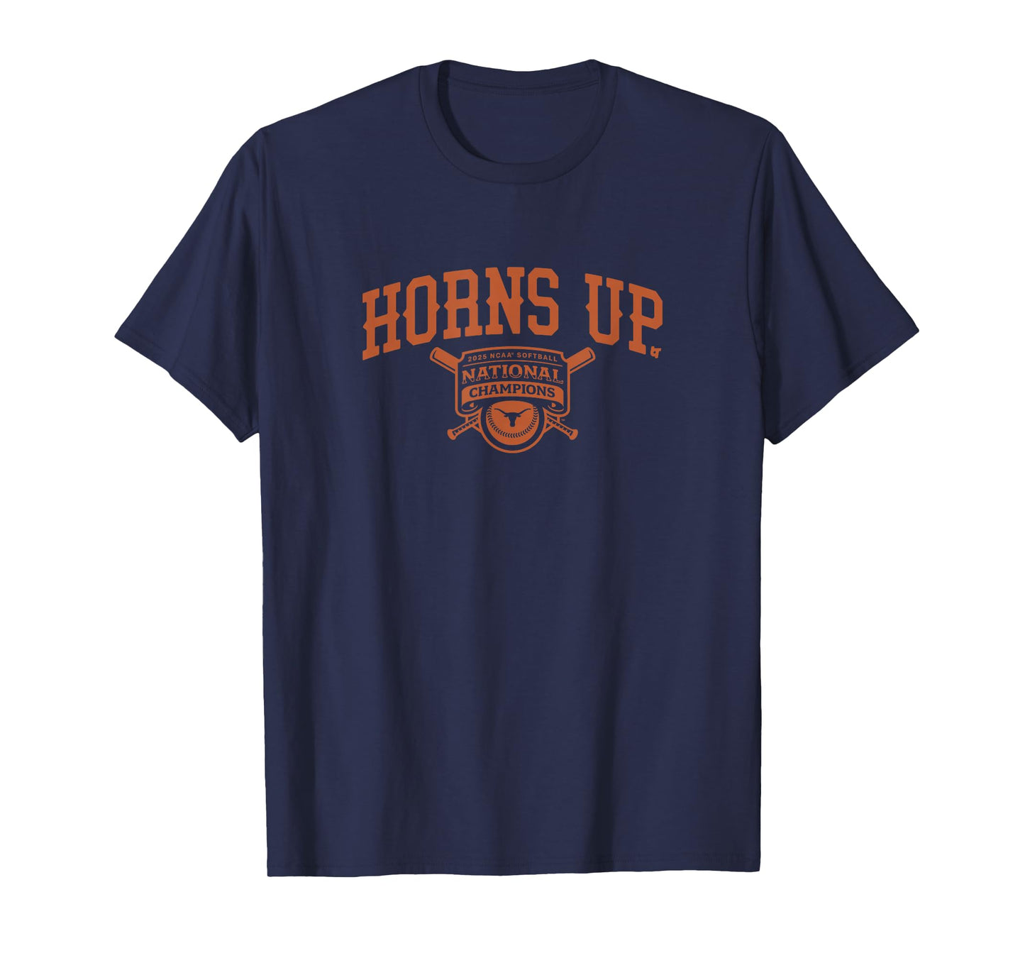 Texas Longhorns - Horns Up National Champs - NCAA Softball T-Shirt