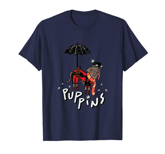 Marvel Deadpool & Wolverine Mary Poppins Dogpool Puppins T-Shirt