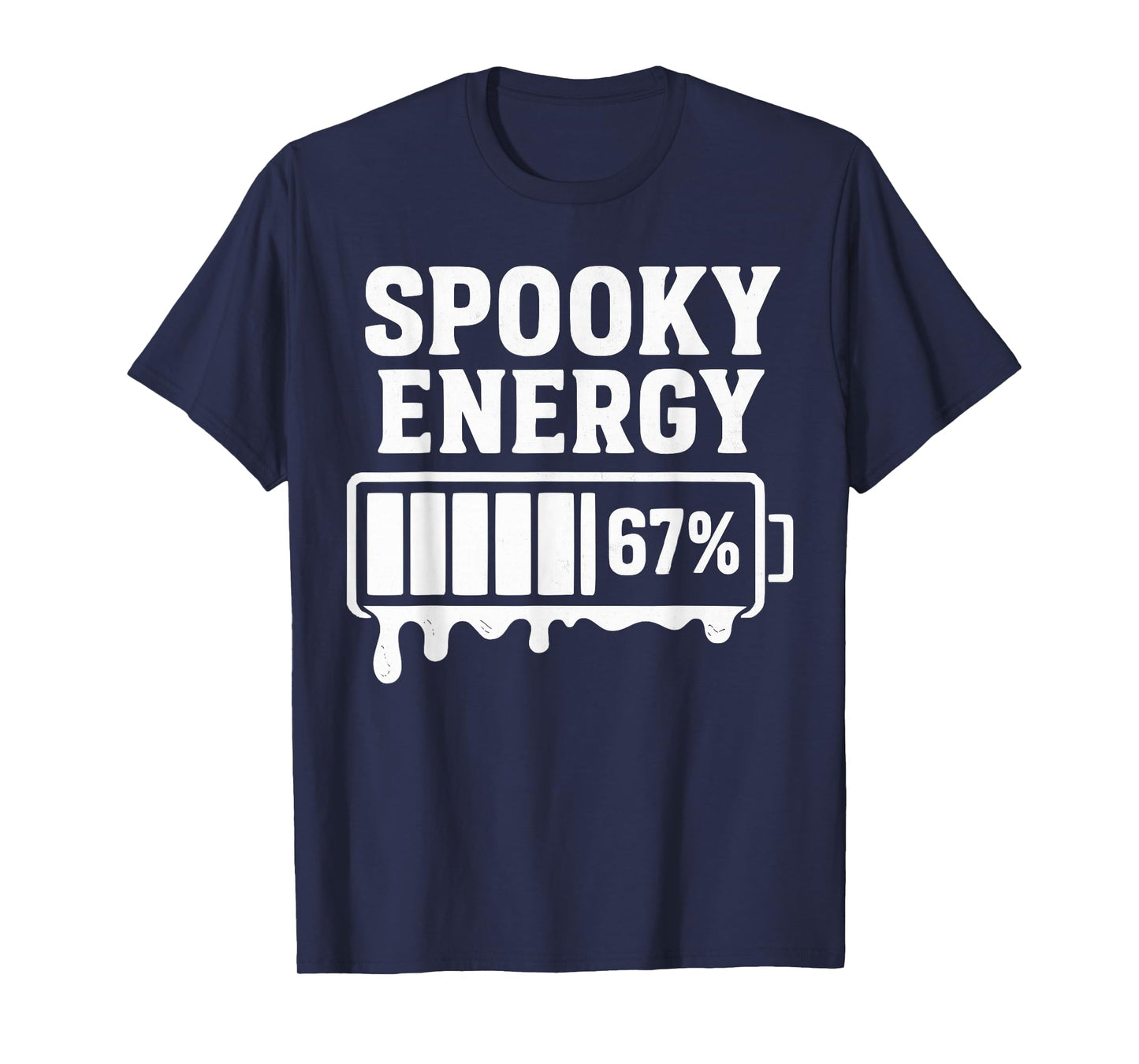 67 Halloween Spooky Energy Brainrot Meme Six Seven Boys Kids T-Shirt