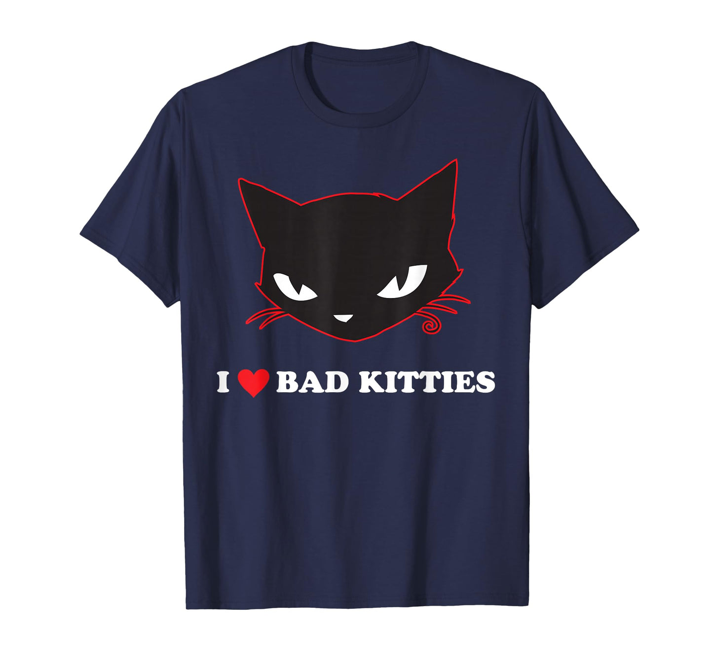 Emily The Strange I Heart Bad Kitties T-Shirt