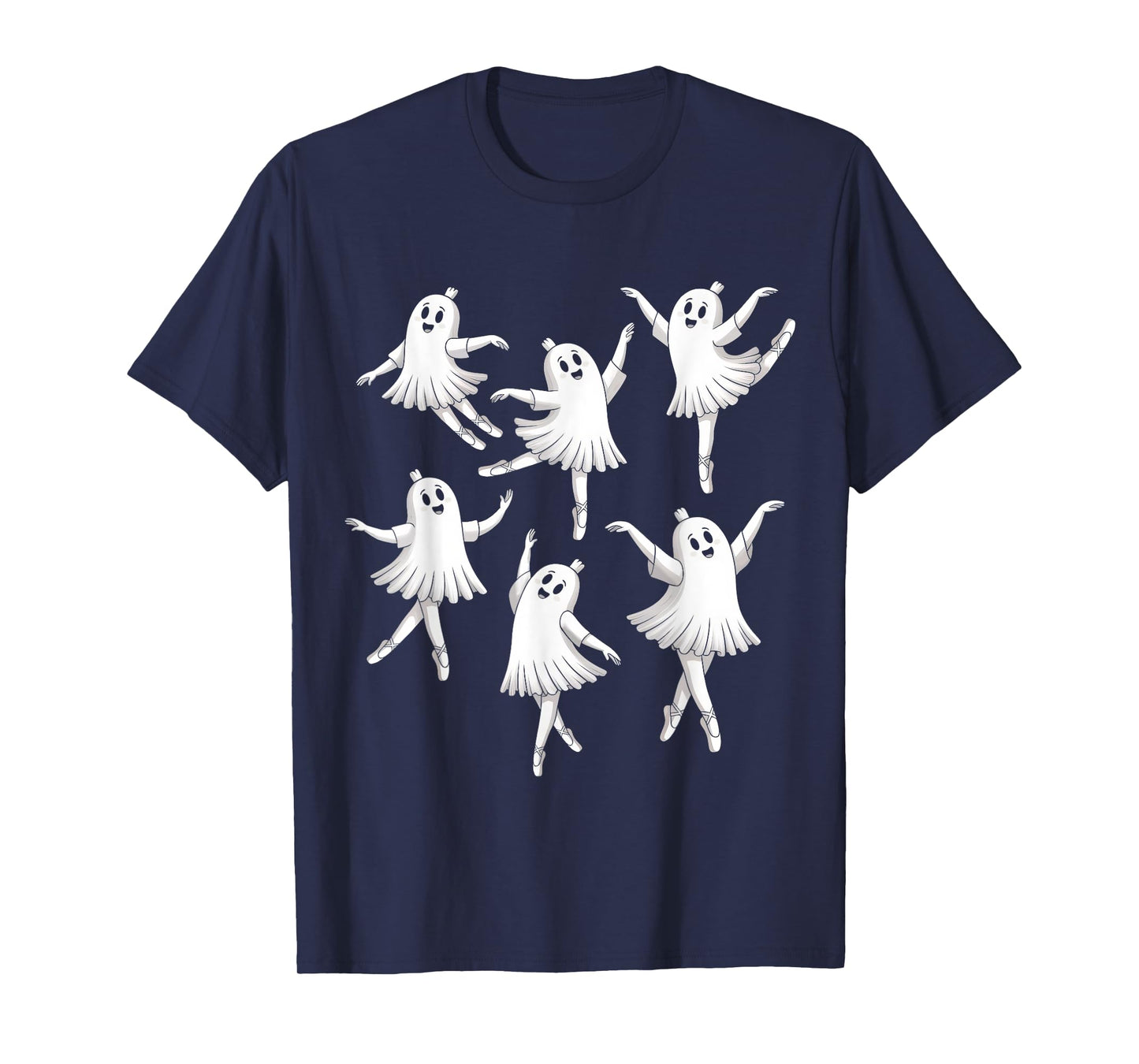 Ballet Ghost Dancer Spooky Dance Teacher Halloween Costume T-Shirt
