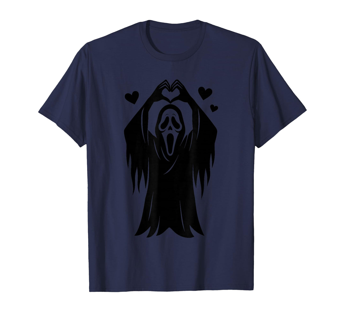Creepy Horror Ghost Heart Hands, Happy Halloween T-Shirt