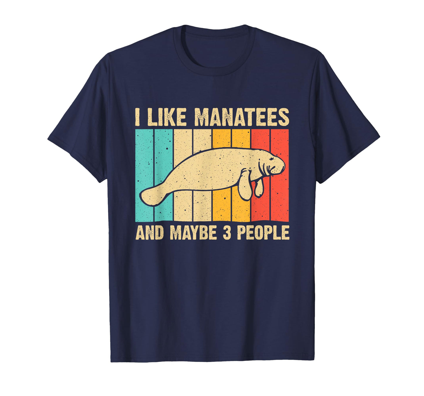 Funny Manatee Art For Men Women Sea Cow Monster Fish Lover T-Shirt