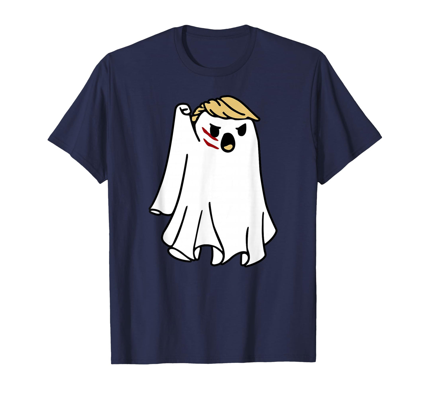 Halloween Ghost Trump Fist Pumped Fight Take America Back T-Shirt