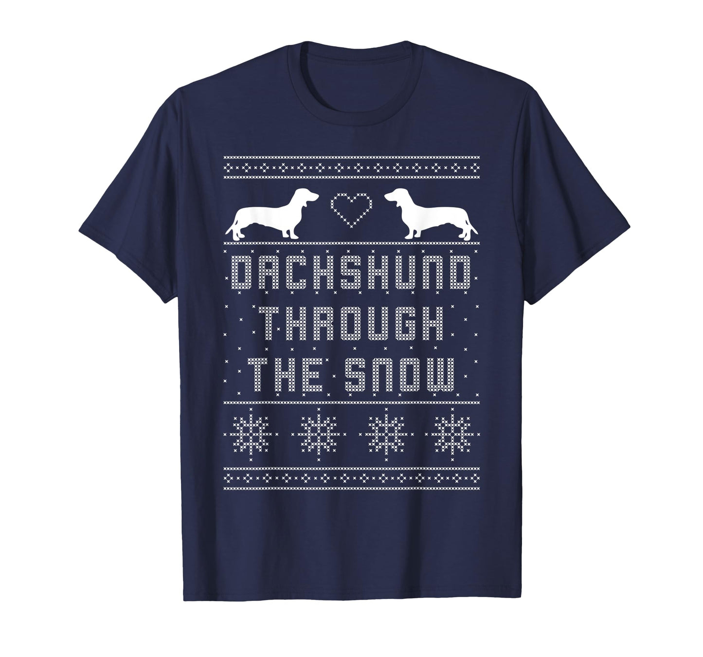 Dachshund Through the Snow Shirt Ugly Christmas Sweater Gift