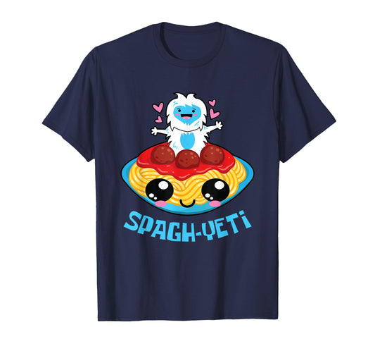 Spagh-Yeti I Spaghetti Sweet Kawaii Yeti Bigfood Manga T-Shirt