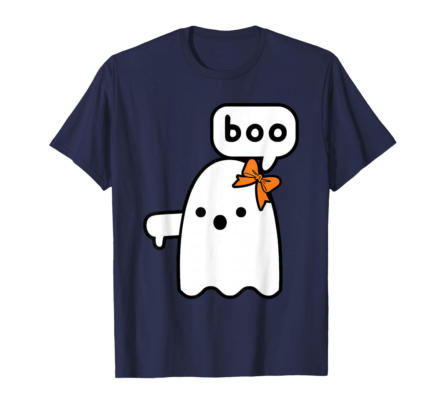 Thumbs Down Ghost Screaming Boo Ghost halloween Girls T-Shirt