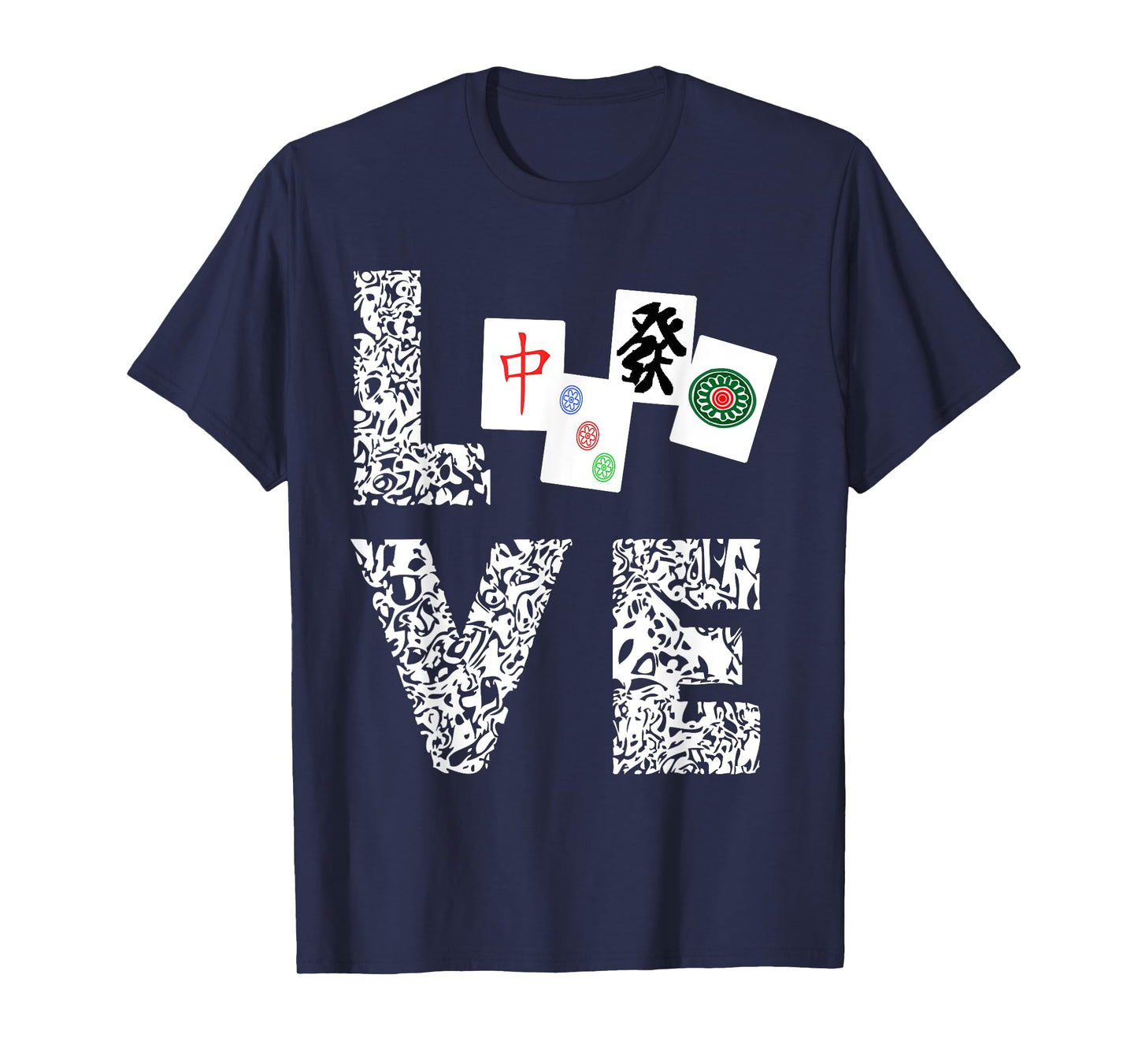 Mahjong Love Playing Chinese Game Mah Jongg Player T-Shirt T-Shirt