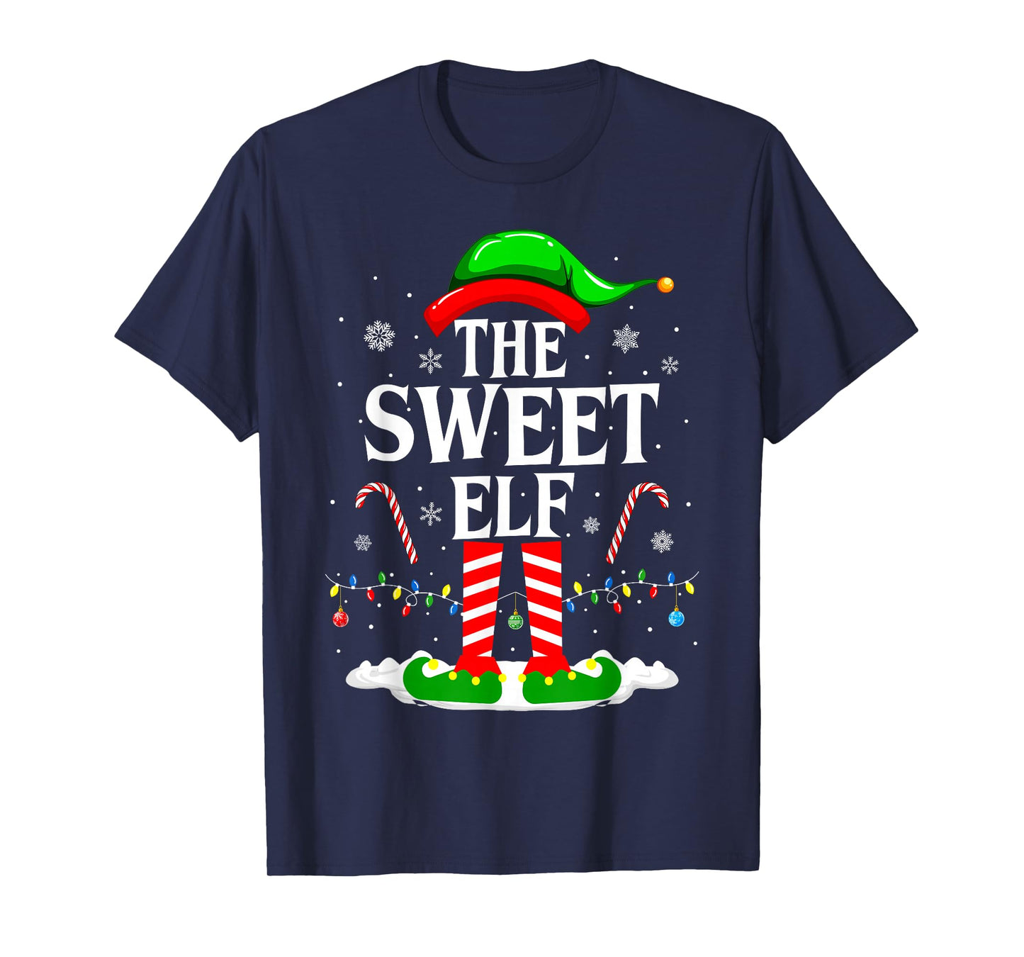 The Sweet Elf Xmas Funny Matching Family Group Christmas T-Shirt