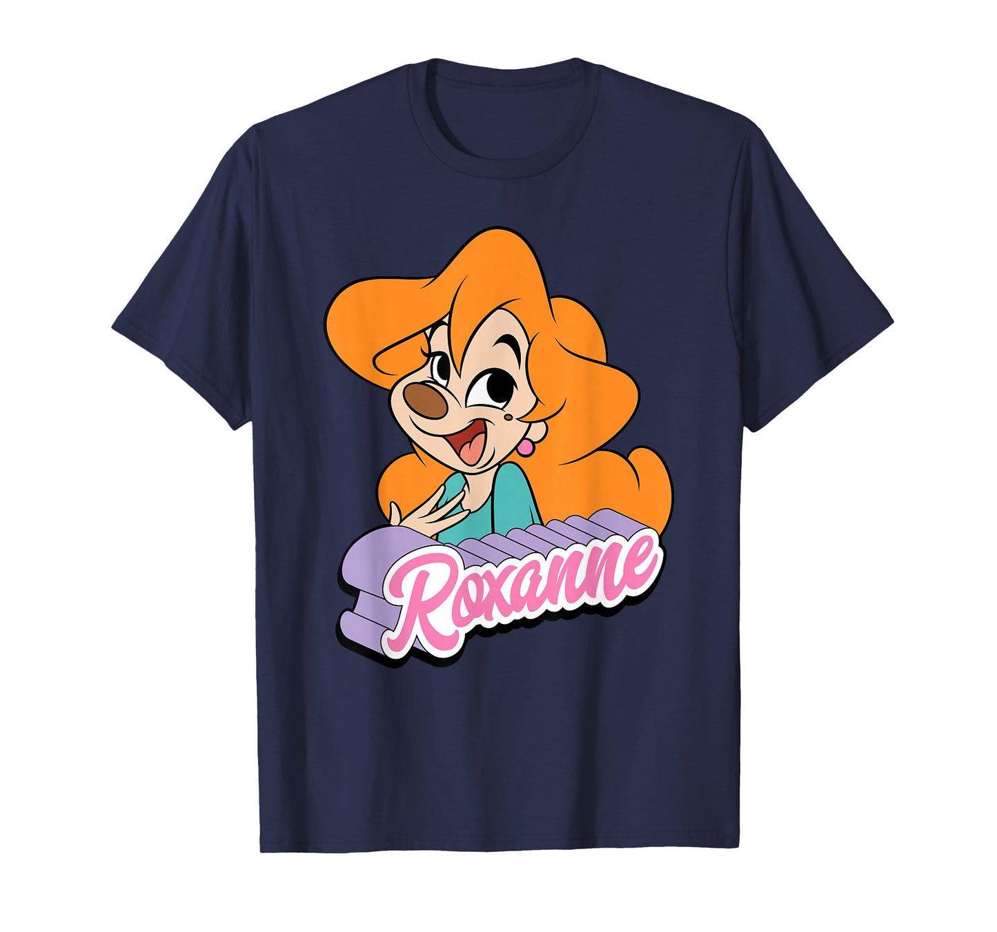Disney A Goofy Movie 30th Anniversary Roxanne Big Face T-Shirt