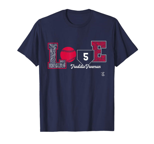 Freddie Freeman Love Player Gameday T-Shirt
