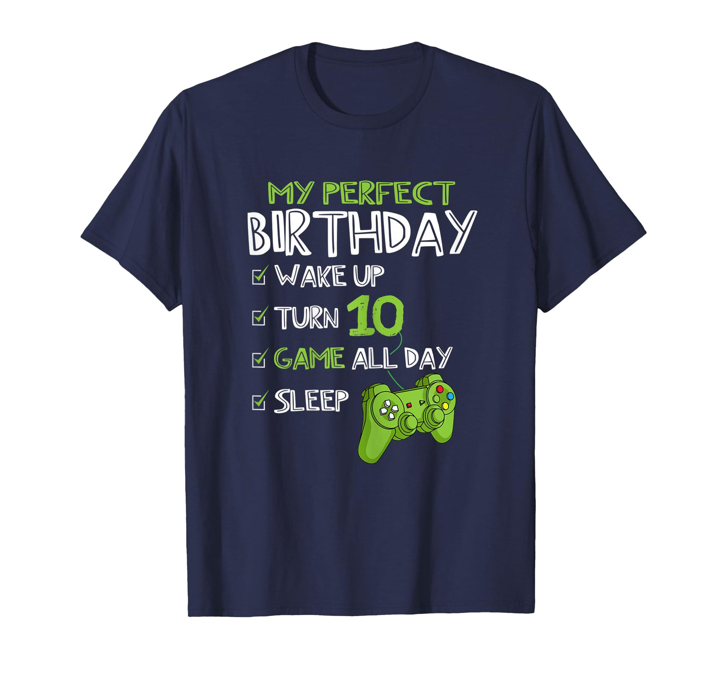 10th Birthday Gaming 10 Years Old Perfect Gamer Gift Boys T-Shirt