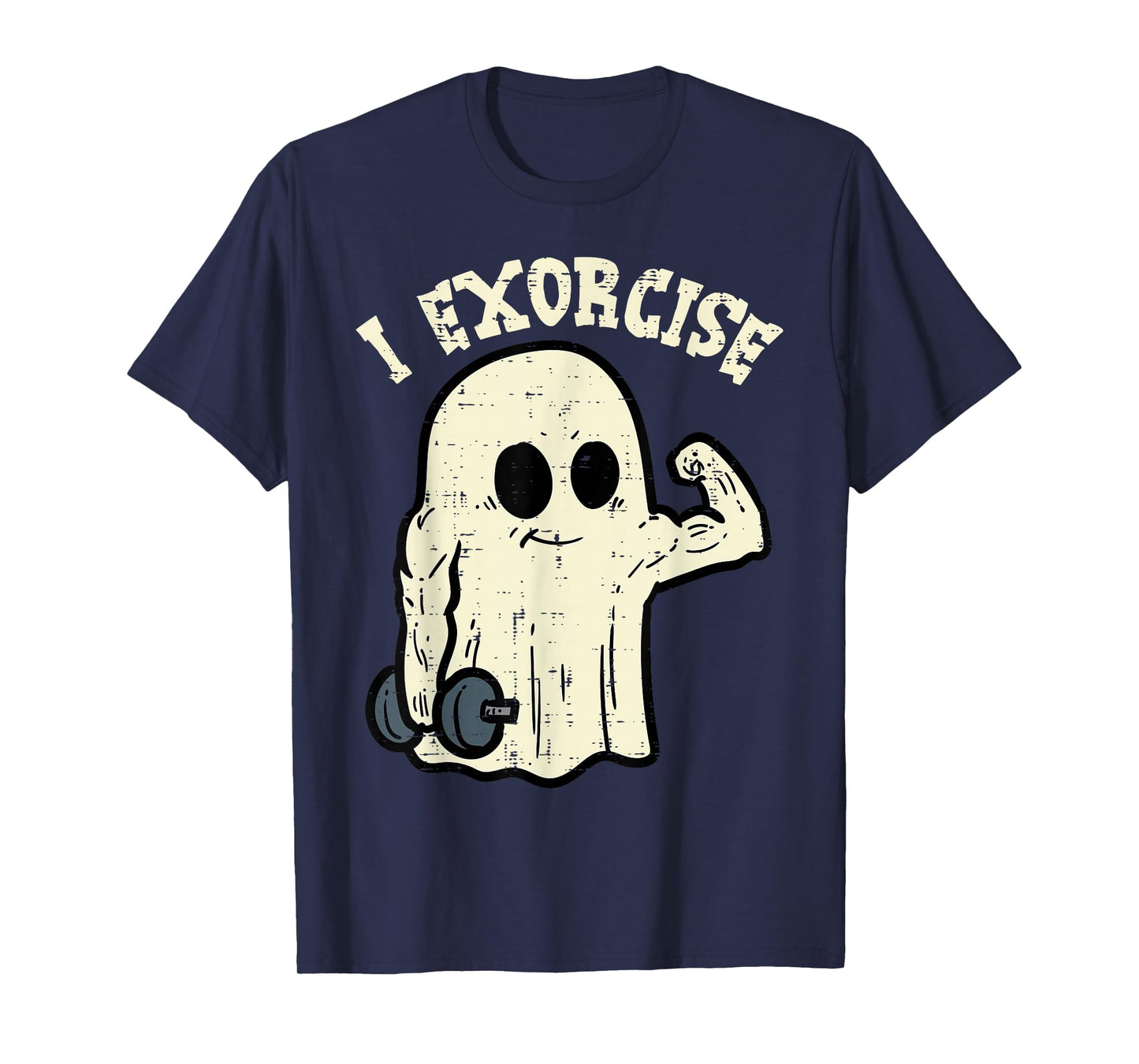 Halloween Gym Ghost I Exorcise Fun Workout Costume Men Women T-Shirt